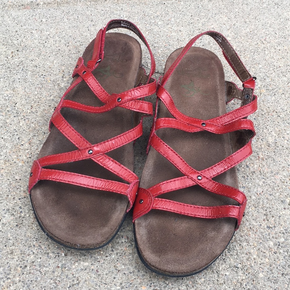 Dansko red sandals strappy 39